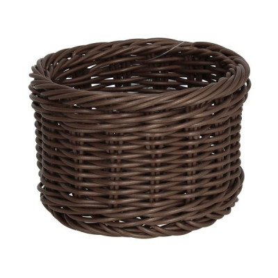 Cucina Cestino Intrecciato Tondo Marrone H8,5
