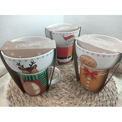 Tavola Set 2 Pz Mug + Ciotola Omino Zenzero