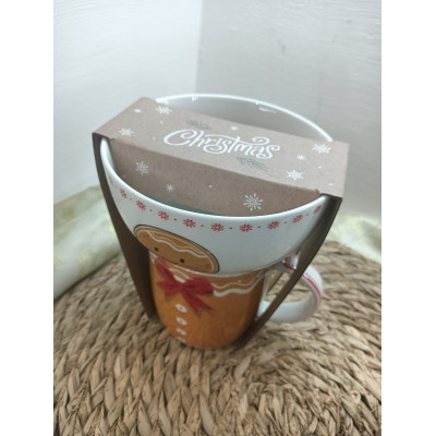 Tavola Set 2 Pz Mug + Ciotola Omino Zenzero