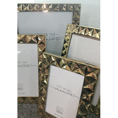 Oggettistica Portafoto Diamond Gold 20x25